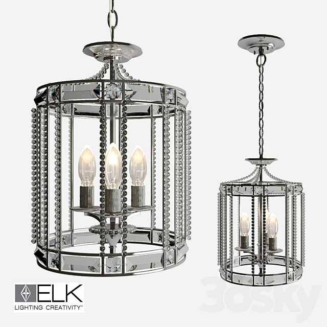 Chandelier ELK aubree 3DSMax File - thumbnail 1