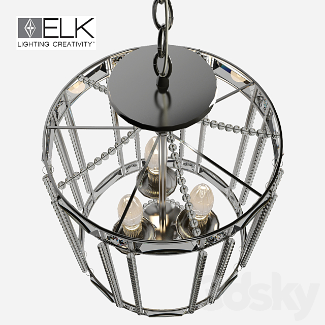 Chandelier ELK aubree 3DSMax File - thumbnail 2