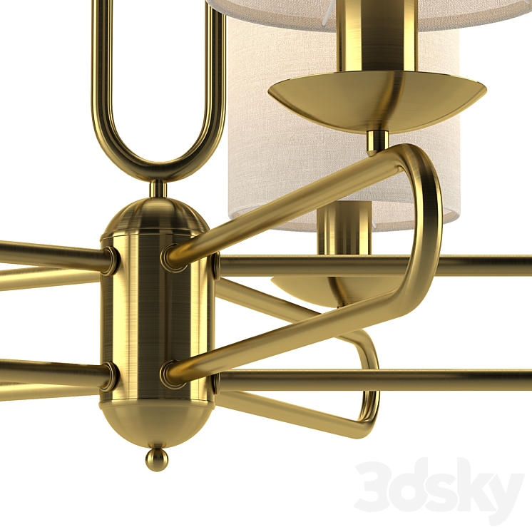 Chandelier Escada Eclipse 10166\/5PL Brass 3DS Max Model - thumbnail 2