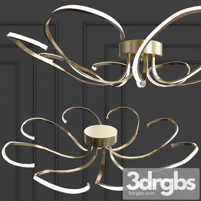 Chandelier evrosvet 90096-8 gold 3dsmax Download - thumbnail 1