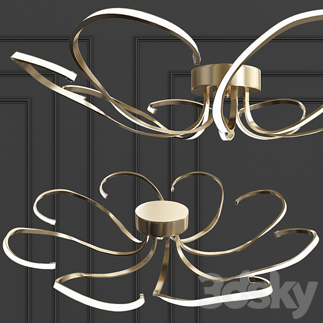 Chandelier Evrosvet 90096-8 gold 3DSMax File - thumbnail 1