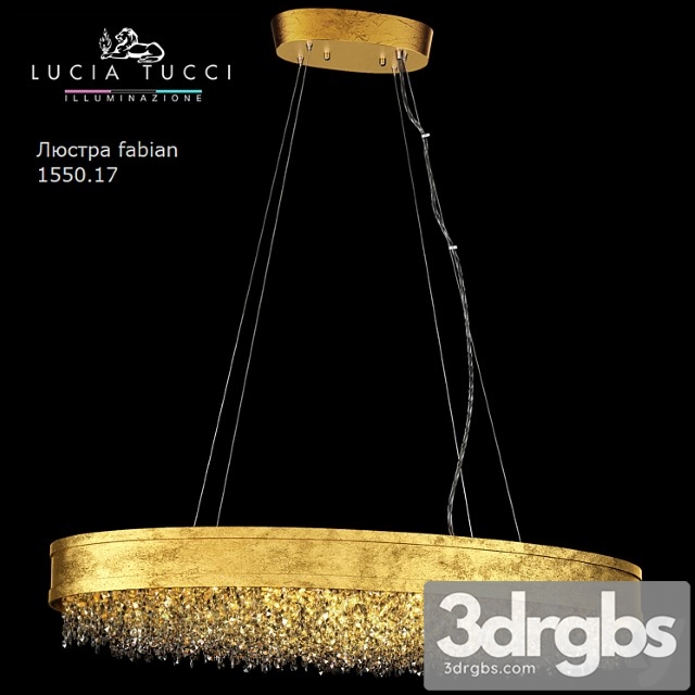 Chandelier fabian 1550.17 oro led 3dsmax Download - thumbnail 1