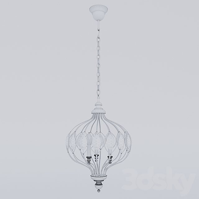 Chandelier Favorite 1382-3P Fes 3DSMax File - thumbnail 2