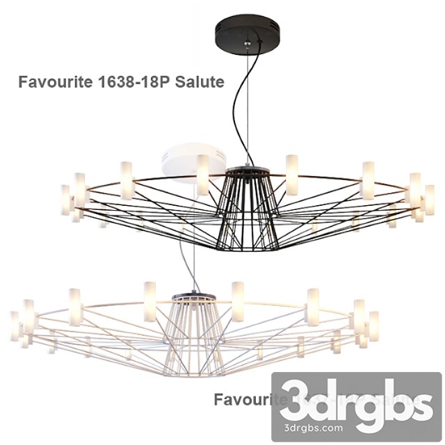 Chandelier favorite 1638-18p salute and favorite 1637-18p salute 3dsmax Download - thumbnail 1