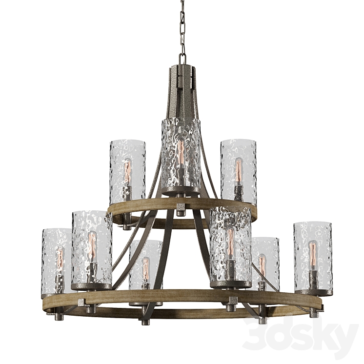 Chandelier FEISS ANGELO QN-ANGELO9 3DS Max Model - thumbnail 3