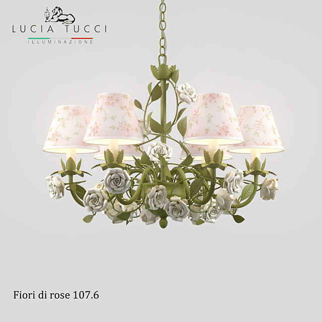 Chandelier Fiori di rose 107.6 3DSMax File - thumbnail 1