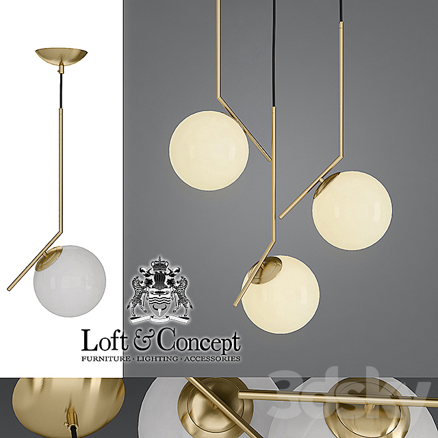 Chandelier Flos IC Lights Family Michael Anastassiades 3DSMax File - thumbnail 1