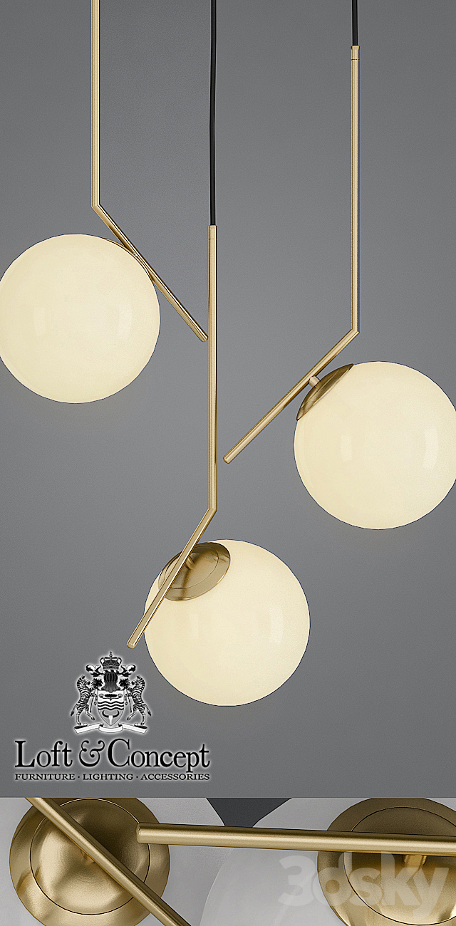 Chandelier Flos IC Lights Family Michael Anastassiades 3DSMax File - thumbnail 2