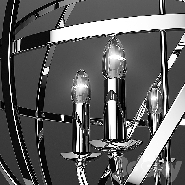 Chandelier Franklite Zany FL2280 _ 5 3DS Max Model - thumbnail 3