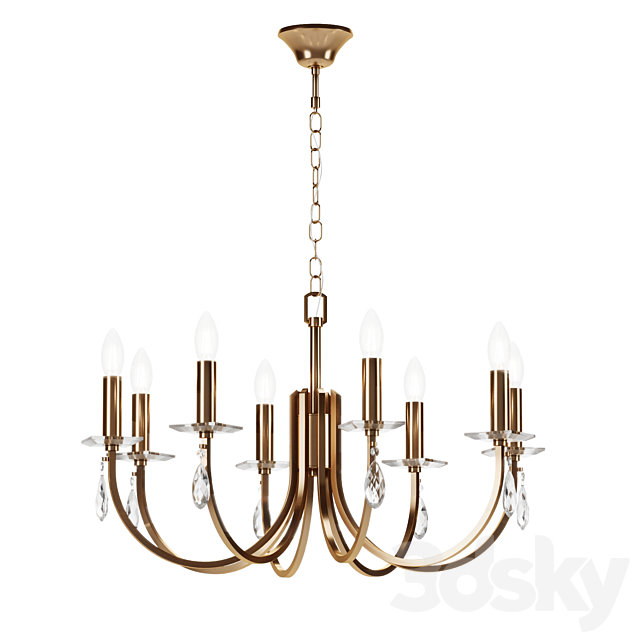 Chandelier Freya Forte 3DS Max Model - thumbnail 2