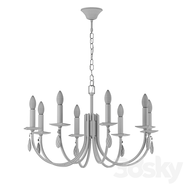 Chandelier Freya Forte 3DS Max Model - thumbnail 3