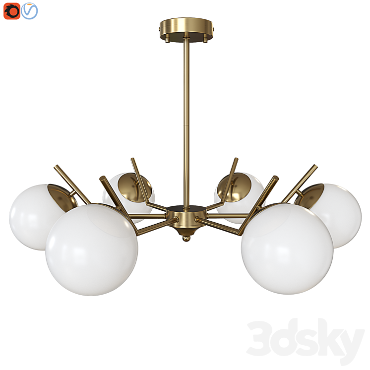 Chandelier Freya Moon 3DS Max Model - thumbnail 1