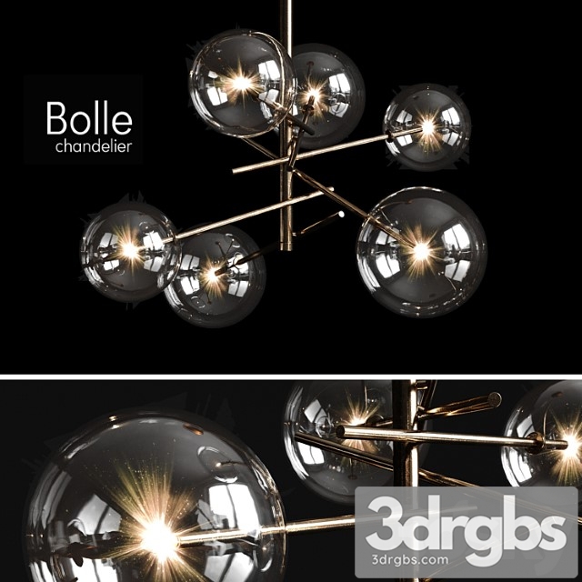 Chandelier Gallotti Radice Bolle 6 Lights 3dsmax Download - thumbnail 1