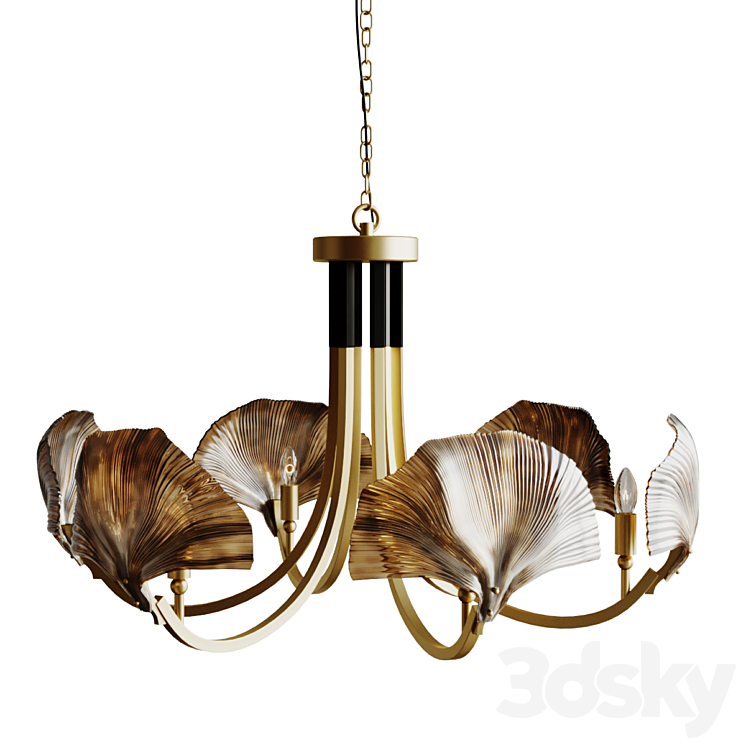 Chandelier Ginkgo 3DS Max Model - thumbnail 2