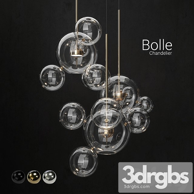 Chandelier giopato & coombes bolle14 lights 2 3dsmax Download - thumbnail 1