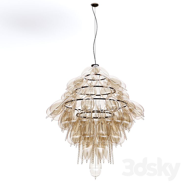 chandelier grapeflut by italamp 3DS Max Model - thumbnail 1