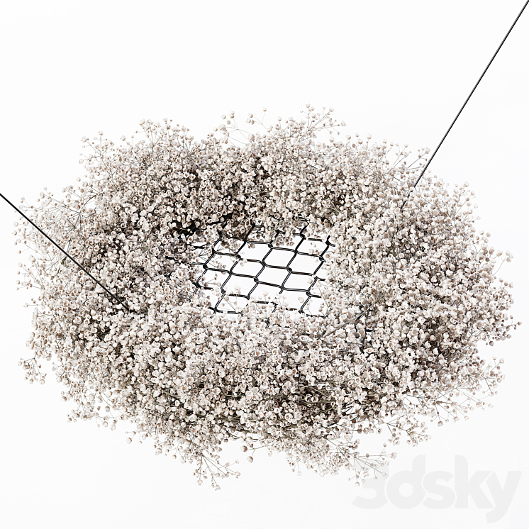 Chandelier Gypsophila 3DS Max Model - thumbnail 2