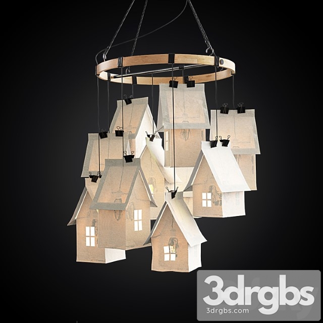 Chandelier Handmade 3dsmax Download - thumbnail 1