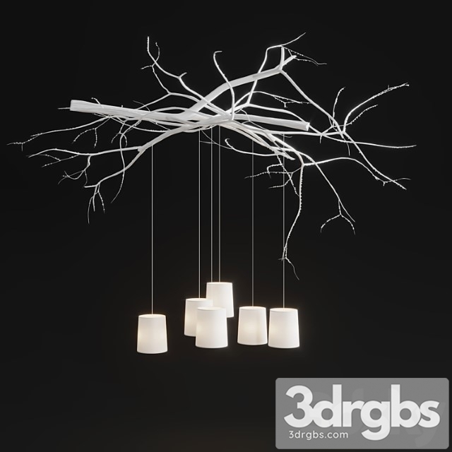 Chandelier handmade in chalet style 3dsmax Download - thumbnail 1