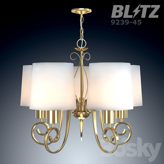 Chandelier hanging Blitz 9239-45 3DSMax File - thumbnail 2