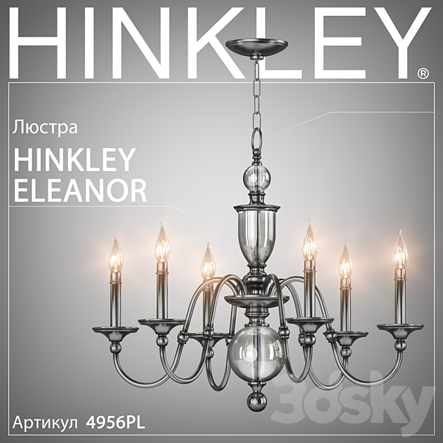 Chandelier Hinkley Eleanor 4956PL 3DSMax File - thumbnail 1