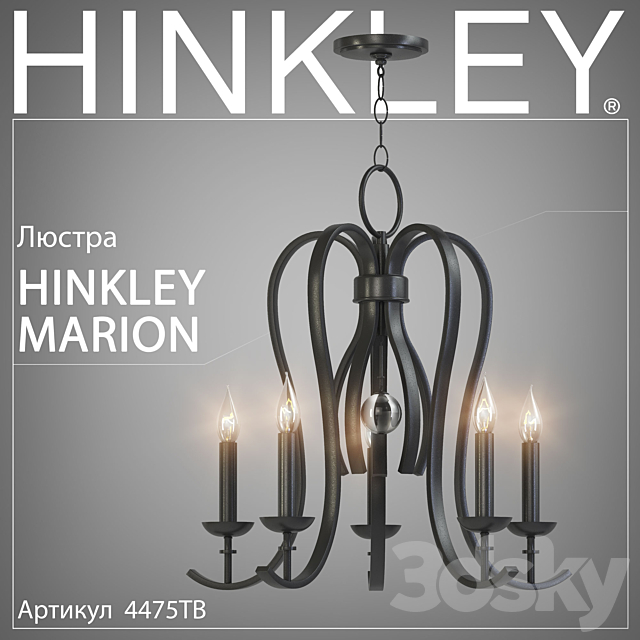 Chandelier Hinkley Marion 4475TB 3DSMax File - thumbnail 1