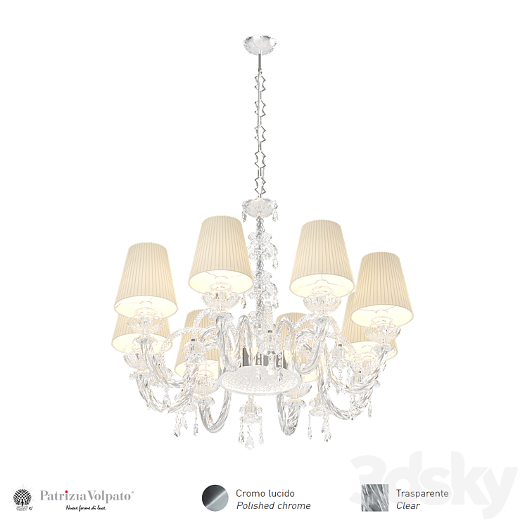 Chandelier Intrecci 1300 8 3DS Max - thumbnail 1