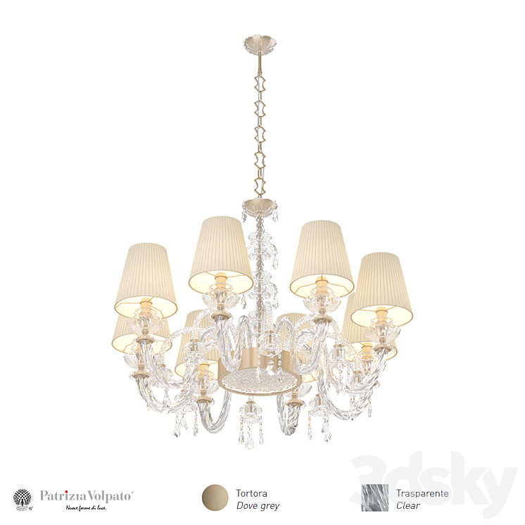 Chandelier Intrecci 1300 8 3DS Max - thumbnail 2
