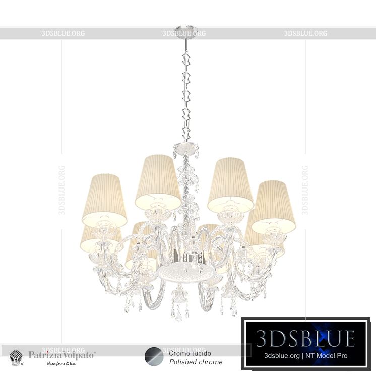 Chandelier Intrecci 1300 8 3DS Max - thumbnail 3