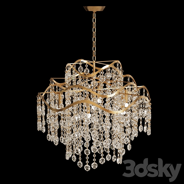 Chandelier ISABEL 3DS Max Model - thumbnail 1