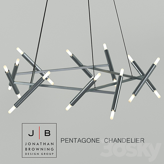 Chandelier Jonathan Browning Pentagone 3DSMax File - thumbnail 1