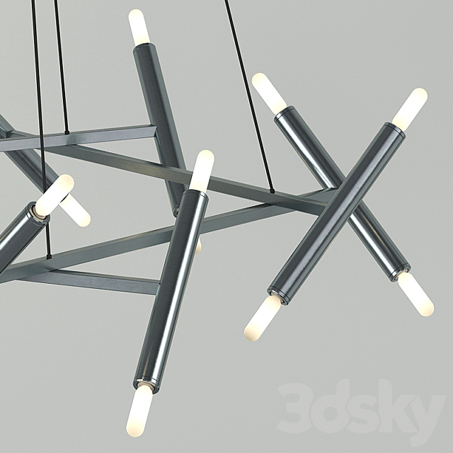 Chandelier Jonathan Browning Pentagone 3DSMax File - thumbnail 2