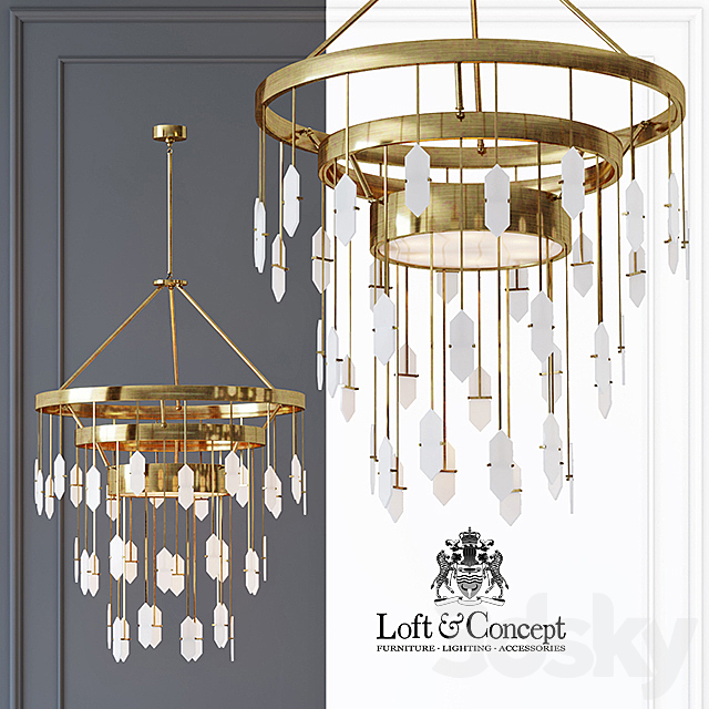 Chandelier Kelly Wearstler Halcyon Large Chandelier 3DSMax File - thumbnail 1