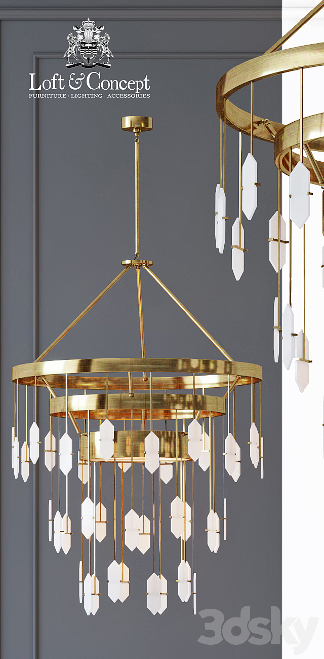 Chandelier Kelly Wearstler Halcyon Large Chandelier 3DSMax File - thumbnail 2