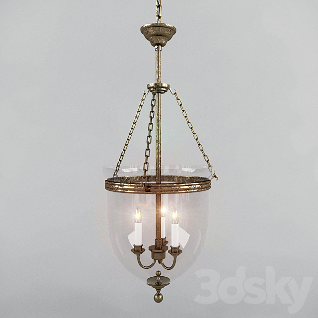 Chandelier Kitchen 3DS Max Model - thumbnail 1