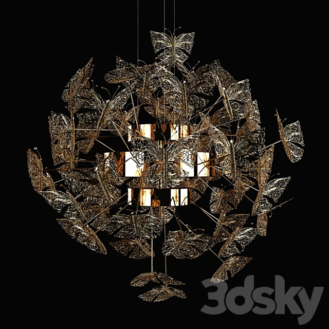 Chandelier Koket Nymph 3DS Max Model - thumbnail 2