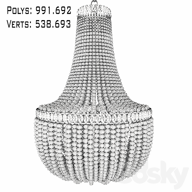 Chandelier La Malaquita 3DSMax File - thumbnail 3