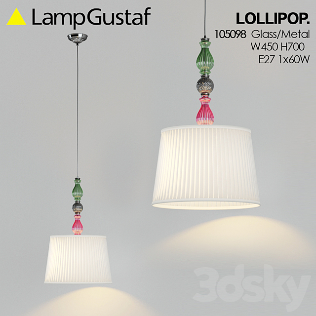 Chandelier LampGustaf Lollipop 3DSMax File - thumbnail 1