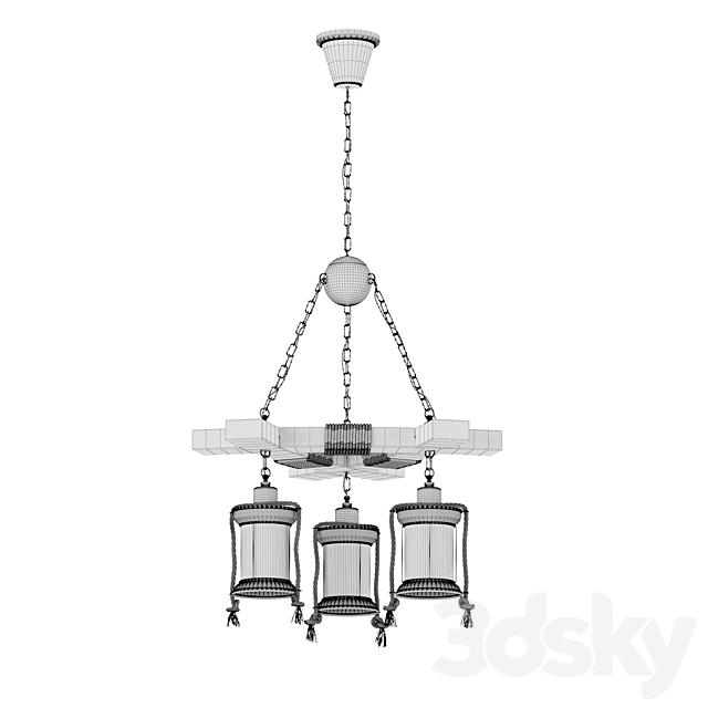 chandelier light 3 3DSMax File - thumbnail 3