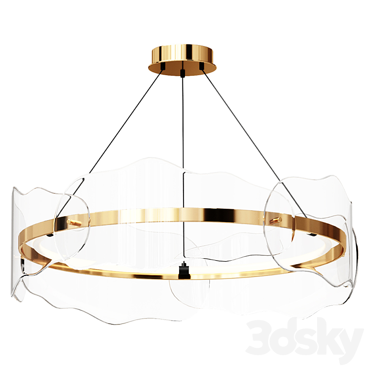 Chandelier Light Fixture 3DS Max Model - thumbnail 1