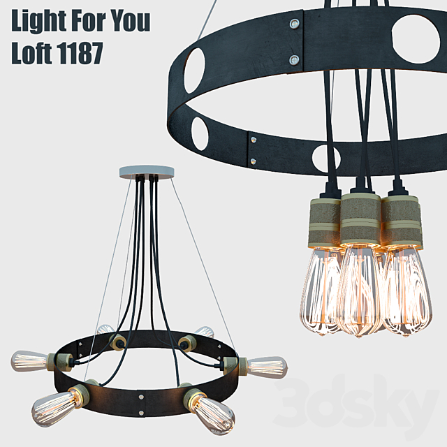 Chandelier Light For You LOFT 1187 3DSMax File - thumbnail 1