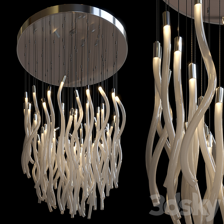 Chandelier Light Vargov – Pastalight 3DS Max Model - thumbnail 1