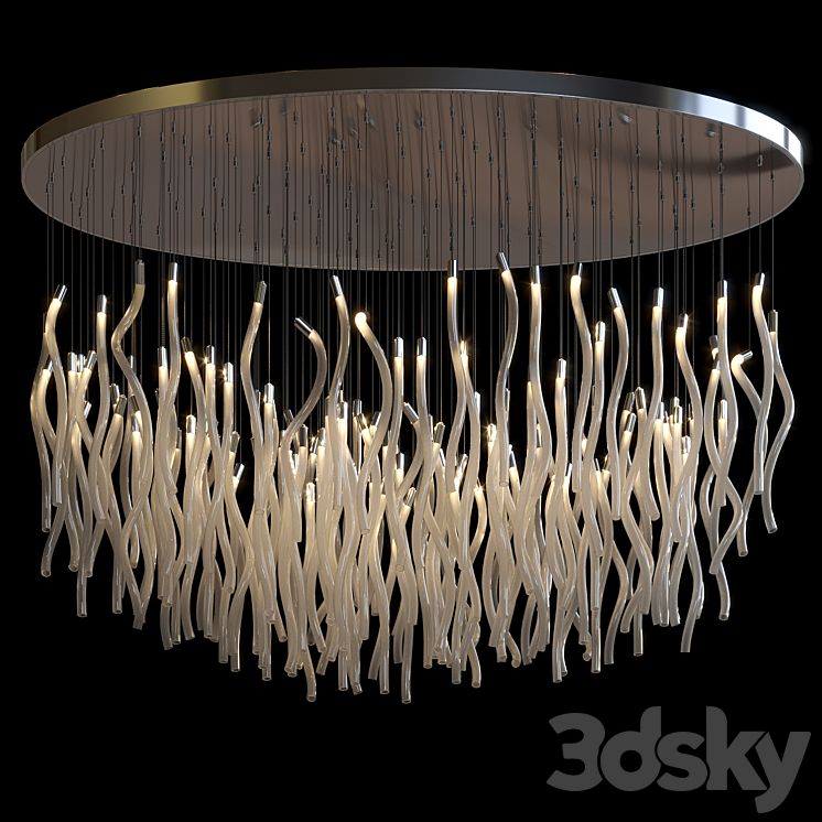 Chandelier Light Vargov – Pastalight 3DS Max Model - thumbnail 1