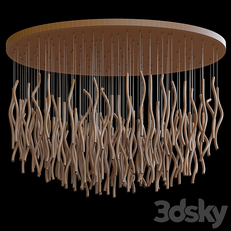 Chandelier Light Vargov – Pastalight 3DS Max Model - thumbnail 2