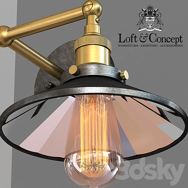 Chandelier Loft Cone Pendant Reflector 3DSMax File - thumbnail 3