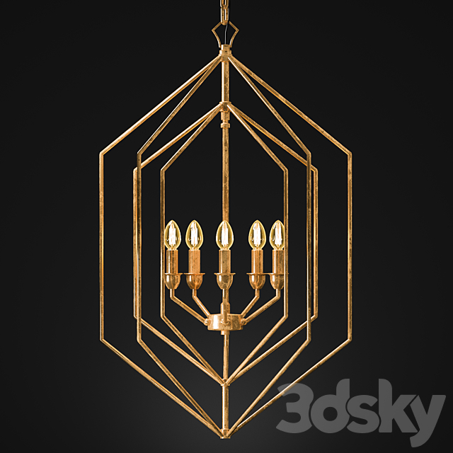 Chandelier LOFT designe 3DSMax File - thumbnail 1