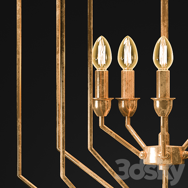 Chandelier LOFT designe 3DSMax File - thumbnail 2