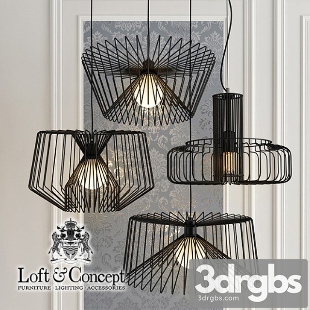 Chandelier Loft Spider 3dsmax Download - thumbnail 1