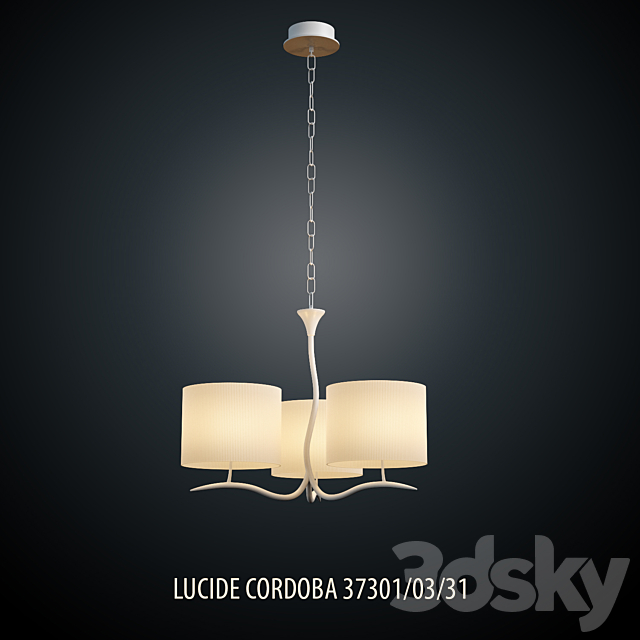 Chandelier LUCIDE CORDOBA 37301_03_31 3DS Max Model - thumbnail 2