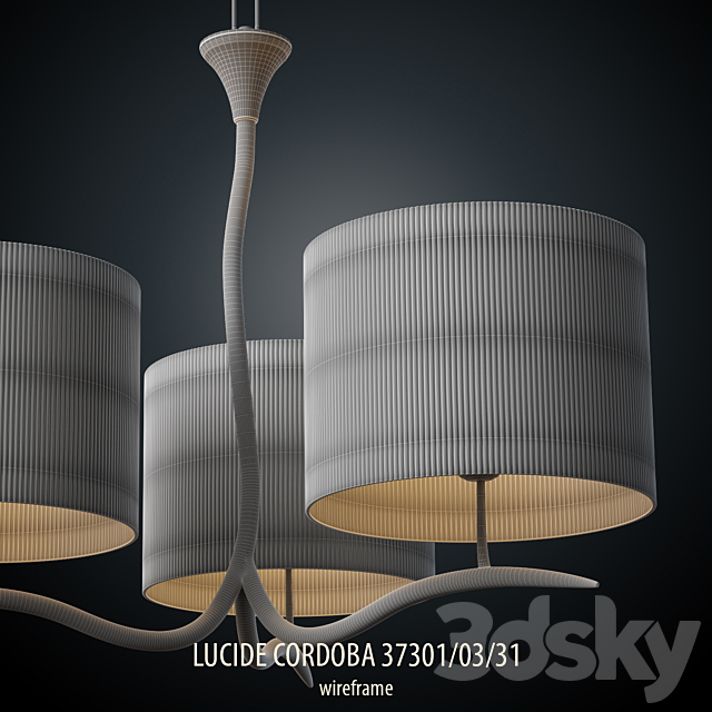 Chandelier LUCIDE CORDOBA 37301_03_31 3DS Max Model - thumbnail 3